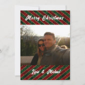 Foto-Weihnachtskarte Einladung (Vorderseite)