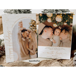 Foto-Weihnachtskarte Familien-Weihnachtskarte Urla Einladung