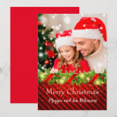 Foto Weihnachtskarte Feiertagskarte (Vorne/Hinten)