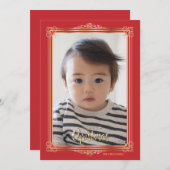 Foto-Weihnachtskarte Feiertagskarte (Vorne/Hinten)