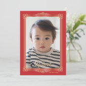 Foto-Weihnachtskarte Feiertagskarte (Stehend Vorderseite)