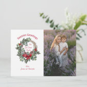 Foto-Weihnachtskarte Feiertagskarte (Stehend Vorderseite)