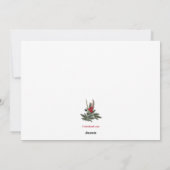 Foto-Weihnachtskarte Feiertagskarte (Rückseite)