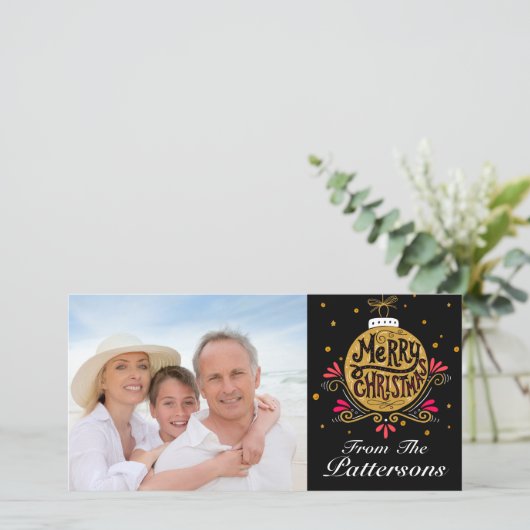 Foto Weihnachtskarte Feiertagskarte (Stehend Vorderseite)