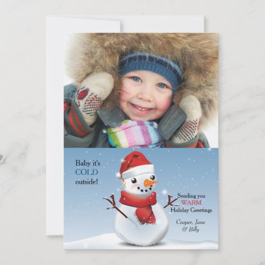 Foto-Weihnachtskarte Feiertagskarte (Vorderseite)