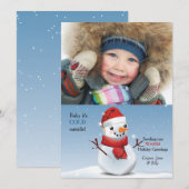 Foto-Weihnachtskarte Feiertagskarte (Vorne/Hinten)