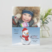 Foto-Weihnachtskarte Feiertagskarte (Stehend Vorderseite)