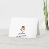 Foto-Weihnachtskarte Feiertagskarte (Rückseite)