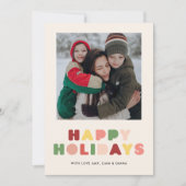 Foto-Weihnachtskarte Feiertagskarte (Vorderseite)
