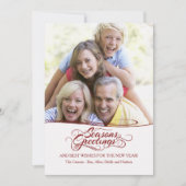 Foto-Weihnachtskarte Feiertagskarte (Vorderseite)