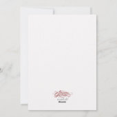 Foto-Weihnachtskarte Feiertagskarte (Rückseite)