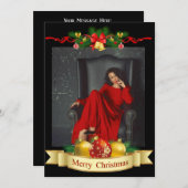 Foto Weihnachtskarte Feiertagskarte (Vorne/Hinten)