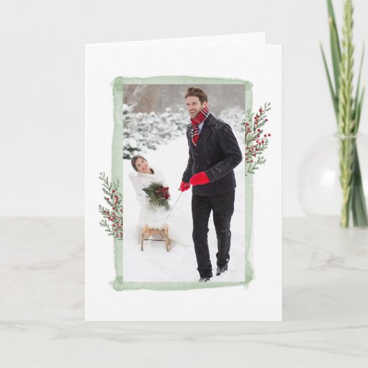 Foto Weihnachtskarte Feiertagskarte (Vorderseite)