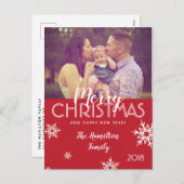 Foto Weihnachtskarte Feiertagspostkarte (Vorne/Hinten)