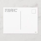 Foto Weihnachtskarte Feiertagspostkarte (Rückseite)