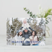 Foto-Weihnachtskarte für Familien mit Spaß Einladung (Stehend Vorderseite)