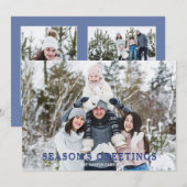 Foto-Weihnachtskarte für Familien mit Spaß Einladung (Vorne/Hinten)