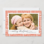 Foto Weihnachtskarte im Hintergrund Einladung (Vorderseite)