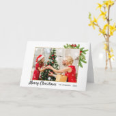 Foto Weihnachtskarte Karte (Gelbe Blume)