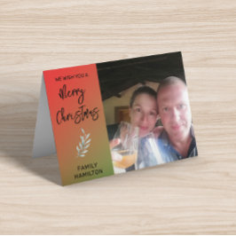 Foto Weihnachtskarte Karte