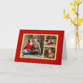Foto Weihnachtskarte Karte (Gelbe Blume)