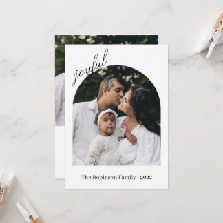 Foto Weihnachtskarte | Modern Holiday Foto Card Einladung