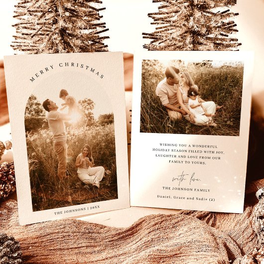 Foto Weihnachtskarte | Modern Holiday Foto Card Einladung