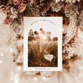 Foto Weihnachtskarte | Modern Holiday Foto Card Einladung