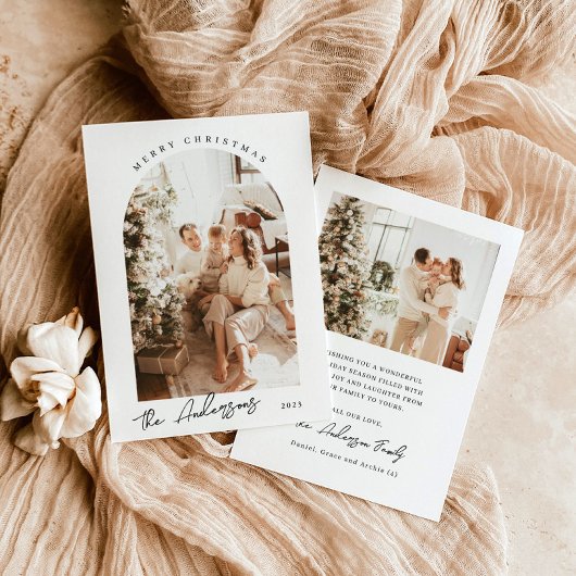 Foto Weihnachtskarte | Modern Holiday Foto Card Einladung