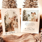 Foto Weihnachtskarte | Modern Holiday Foto Card Einladung