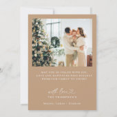 Foto-Weihnachtskarte, moderne Weihnachtskarte Einladung (Rückseite)