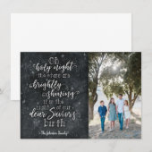 Foto-Weihnachtskarte O heilige Einladung (Vorne/Hinten)