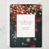 Foto Weihnachtskarte Snowflakes Feiertagskarte (Rückseite)