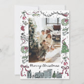 Foto-Weihnachtskarte, Weihnachtskarte Einladung (Vorderseite)