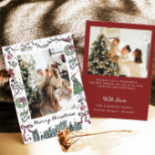 Foto-Weihnachtskarte, Weihnachtskarte Einladung