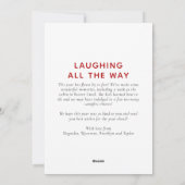 Foto Weihnachtskarte Weihnachtsmannmütze String Li Feiertagskarte (Rückseite)