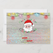 Foto Weihnachtskarten für die ganze Familie Einladung (Rückseite)