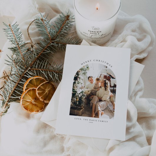 Foto Weihnachtskarten | Minimalistische Weihnachts Einladung