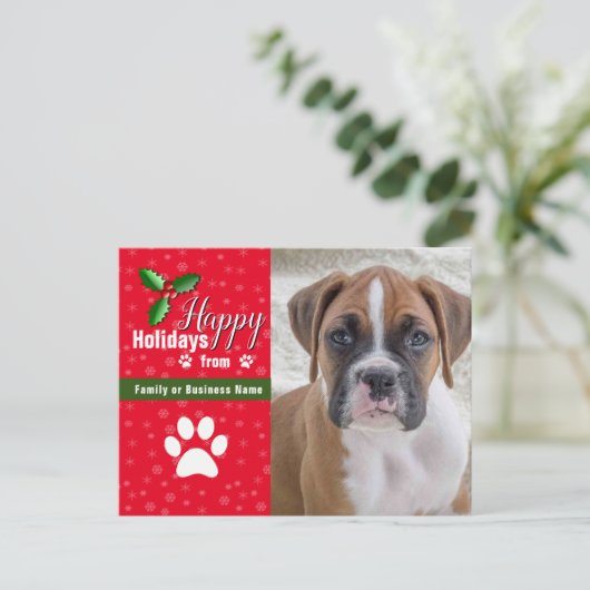 Foto Weihnachtskarten Postkarte (Stehend Vorderseite)