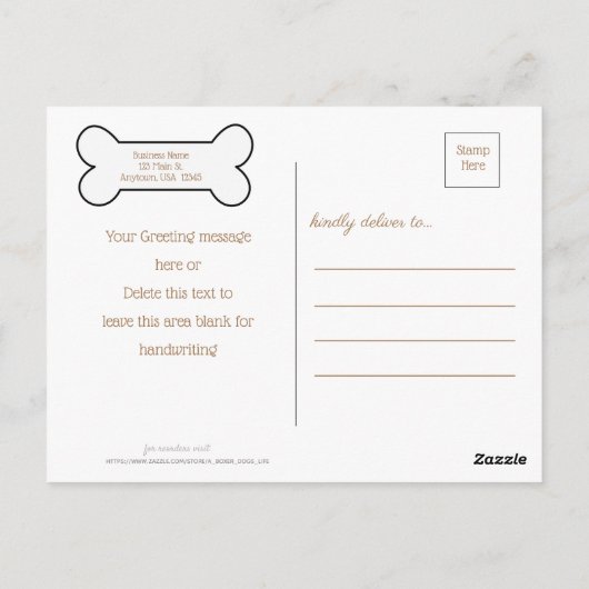 Foto Weihnachtskarten Postkarte (Rückseite)