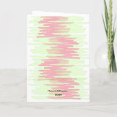 Foto Weihnachtskartentafel Feiertagskarte (Rückseite)