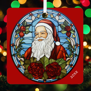 Foto & Weihnachtsmann Personalisieren Sie den Name Ornament Aus Metall