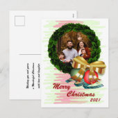 Foto Weihnachtsmann Postkarte (Vorne/Hinten)