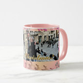 Foto-Weihnachtsmann Rosa Tasse (VorderseiteRechts)