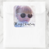 Foto Weihnachtsmarkt Stickers (Tasche)