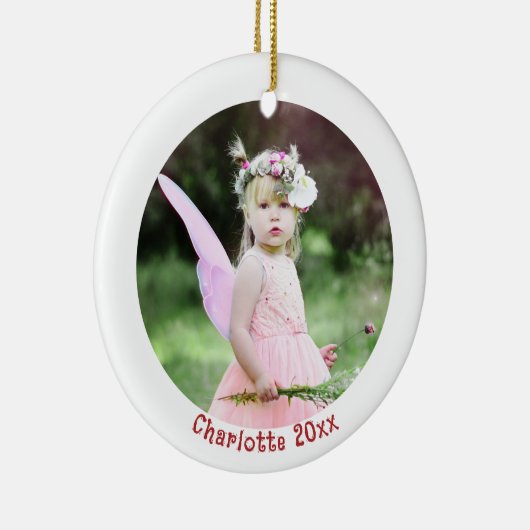 Foto Weihnachtsschmuck mit Kindern Name (Rechts)