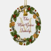 Foto Weihnachtsschmuck Vintag Wreath Monogram (Rechts)