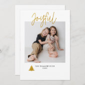 Foto Weihnachtsschrift Feiertagskarte (Vorne/Hinten)