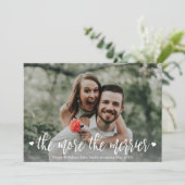 Foto Weihnachtsschwangerschaft Ankündigung (Stehend Vorderseite)