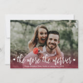 Foto Weihnachtsschwangerschaft Ankündigung (Vorderseite)